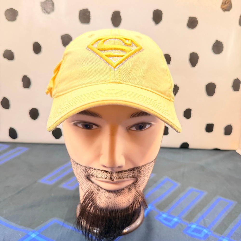 Supergirl Baseball Cap OSFM Pastel Yellow Good Utility Pocket Embroidered
